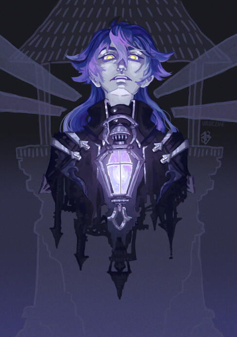 Fanart of Flins from Genshin Impact